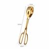 Premium Stainless Steel Salad Tongs Non-Toxic Heat-Resistant Buffet Salad Tongs Catering Utensil Kitchen Serving