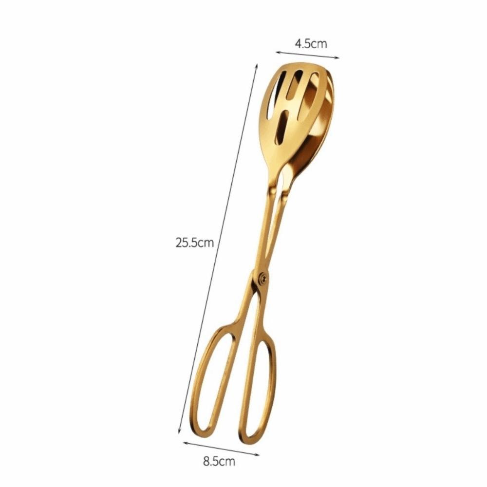 Premium Stainless Steel Salad Tongs Non-Toxic Heat-Resistant Buffet Salad Tongs Catering Utensil Kitchen Serving