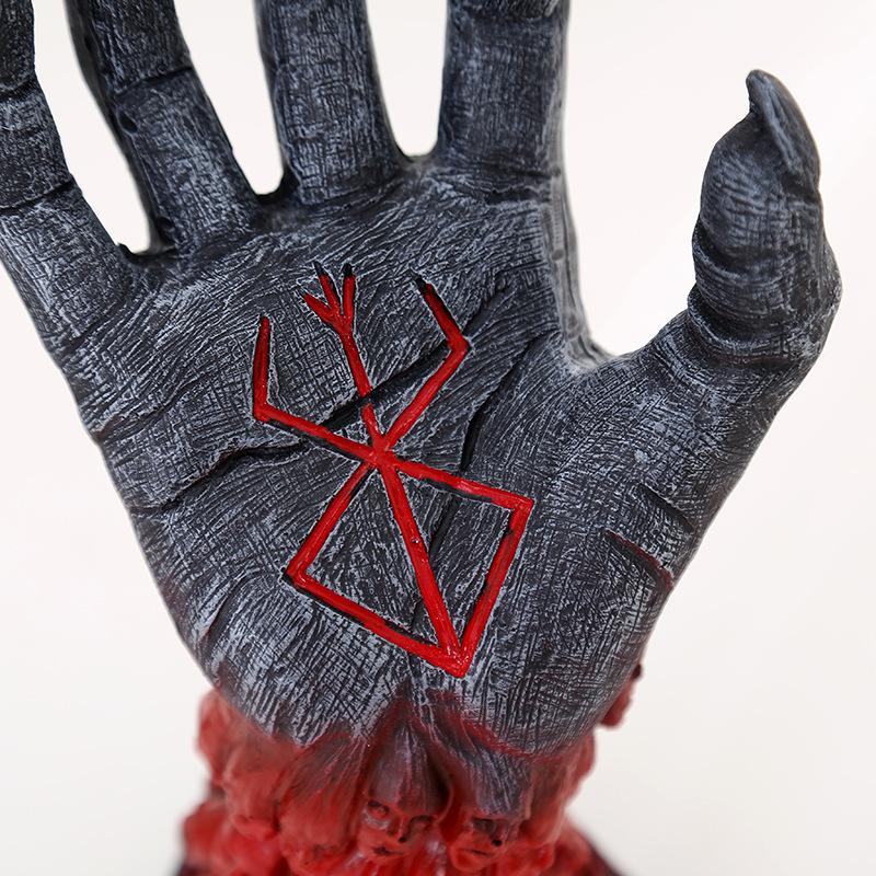 Sword Wind Legend Berserker Hand Ornament Halloween Ghost Hand Ornament Resin Crafts Berserker Hand
