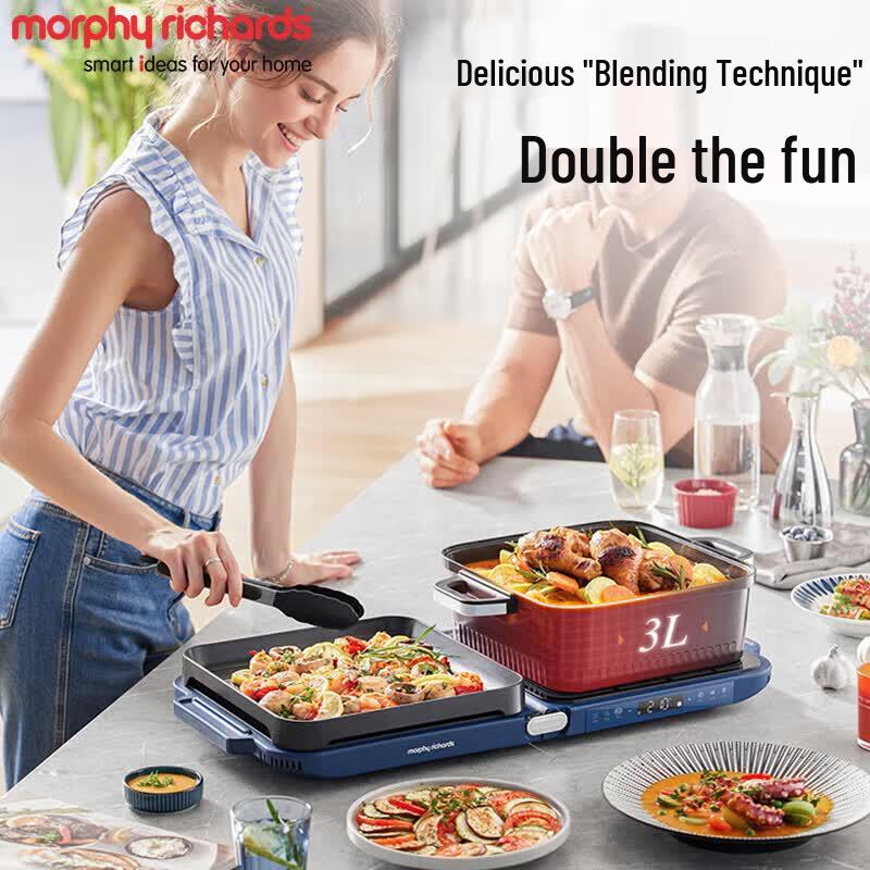 Morphy Richards MR9188 Multifunction Electric Hot Pot & Grill CN plug (adapter included)