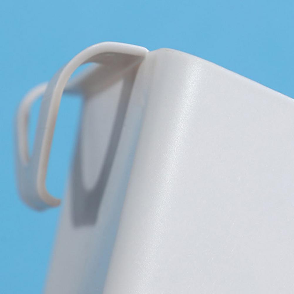 Cesto Sospeso Facile da Appendere Grande Capacità Resistente all'Umidità Design con Gancio Cesto Portaoggetti Salvaspazio Plastica Bocca Larga Pattumiera