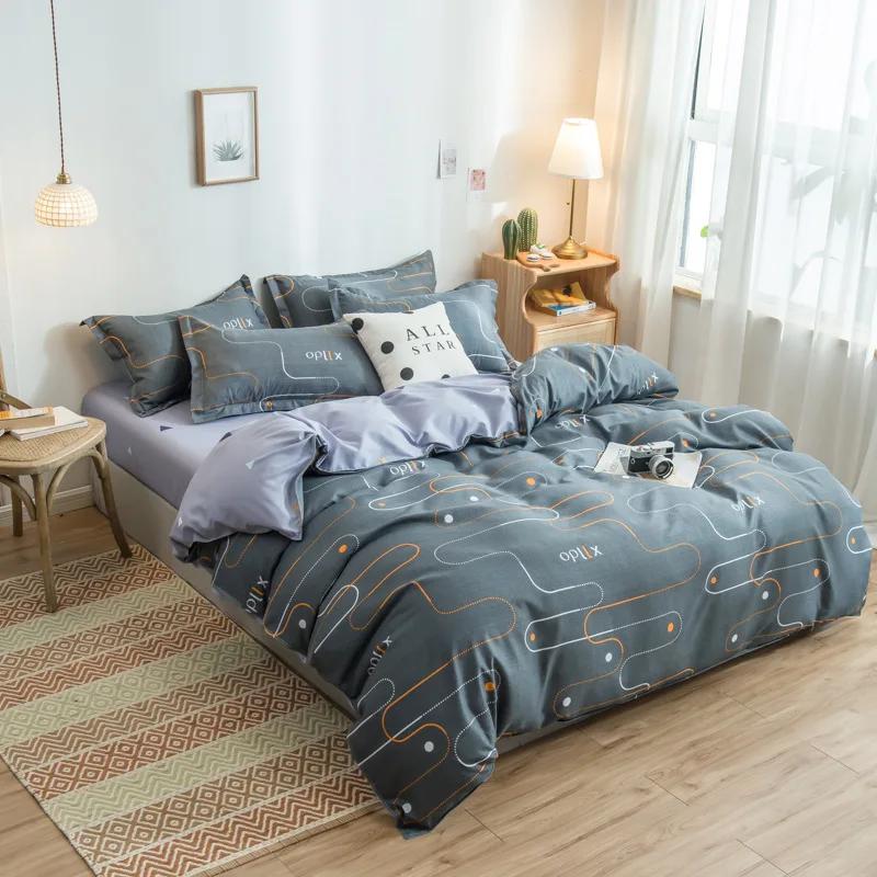 Cute Cartoon Print Duvet Cover 220x240 Lovely Pattern Adults Kids Quilt Cover AB Double-sided Comforter Covers No Pillow Cases