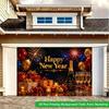 2D Flat Backdrop1pc New Year Gift Fireworks Backdrop Banner Polyester Wall Decor For Living Room Bedroom Office Outdoor Decor Party Holiday