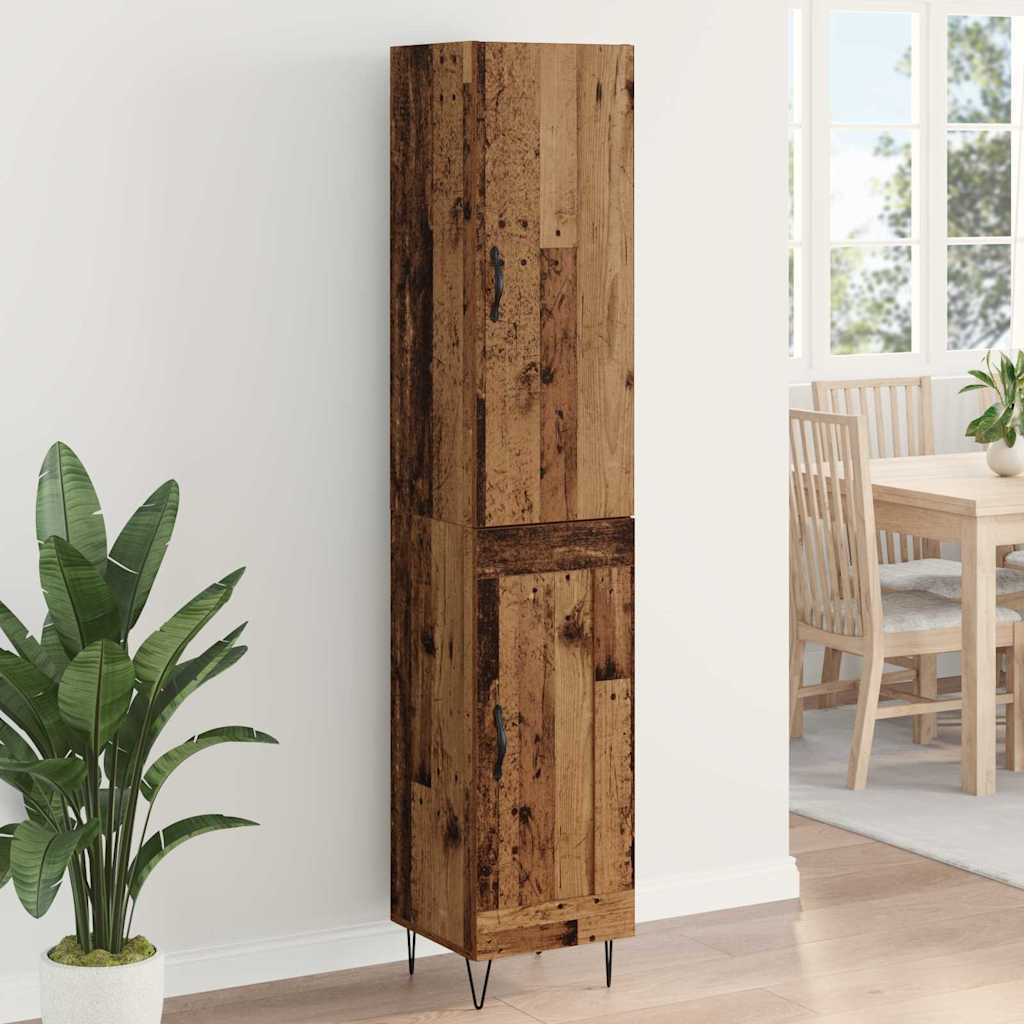 Highboard Reclaimed Wood 34.5 x 34 x 90 cm Engineered Wood