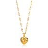 Multilayer Heart Necklaces For Women Stainless Steel Gold Color Evil Eye Pendant Chain Choker Necklace Wedding Jewerly Gift
