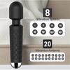20 Modes Strong Vibration Mini Vibrator USB Charging AV Stick Rod Massager Clitoris G-Spot Vibrators Sex Toy For Women Adults 18