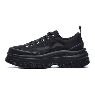 Lava Wygodne Wszechstronne Syntetyczna Skóra Niskie Płócienne Buty Damskie sneakersy Czarne Szare F12W221315FBD