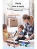 Children's Light & Sound Inertial Bus Toy with Opening Doors and Music