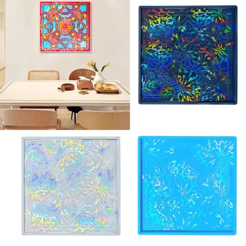 Holographic Paint Ornament Craft Silicone Mold Jewelry Epoxy Casting Jewelry Tool Making Resin Diy Craft Home Decoration