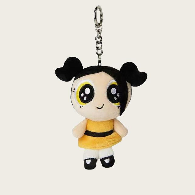 *Cartoon Anime The Powerpuff And Girls Serie Pluche Speelgoed Sleutelhanger Kawaii Karakter Schattig Knuffel Speelgoed Rugzak Sleutelhanger Cadeau voor Meisjes