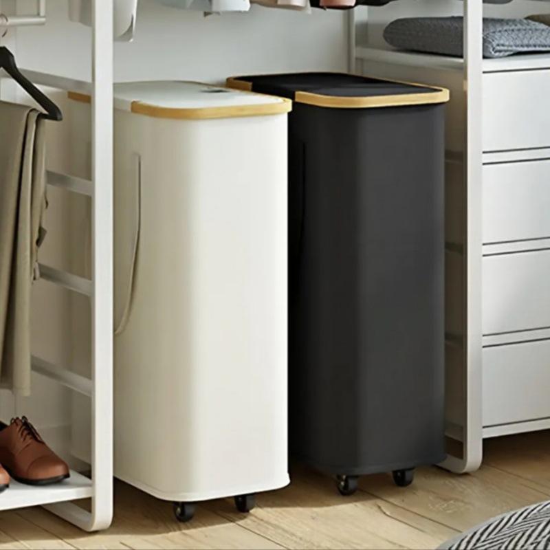 Cesta de Lavandería Plegable con Ruedas - Cesto de Gran Capacidad para Ropa y Artículos Varios