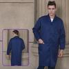Arbeitsmantel Revers Langarm Einreiher Pflegeleicht Knitterfest Arbeitsjacke mit Großen Aufgesetzten Taschen Funktional