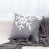 Reindeer Christmas Pillowcase, Winter Snowflake Embroidery Cushion Cover 45x45cm, Cross-border Bestseller