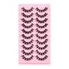 Curled Multi-layer European and American Imitation Mink Eyelashes 10 Pairs of False Eyelashes
