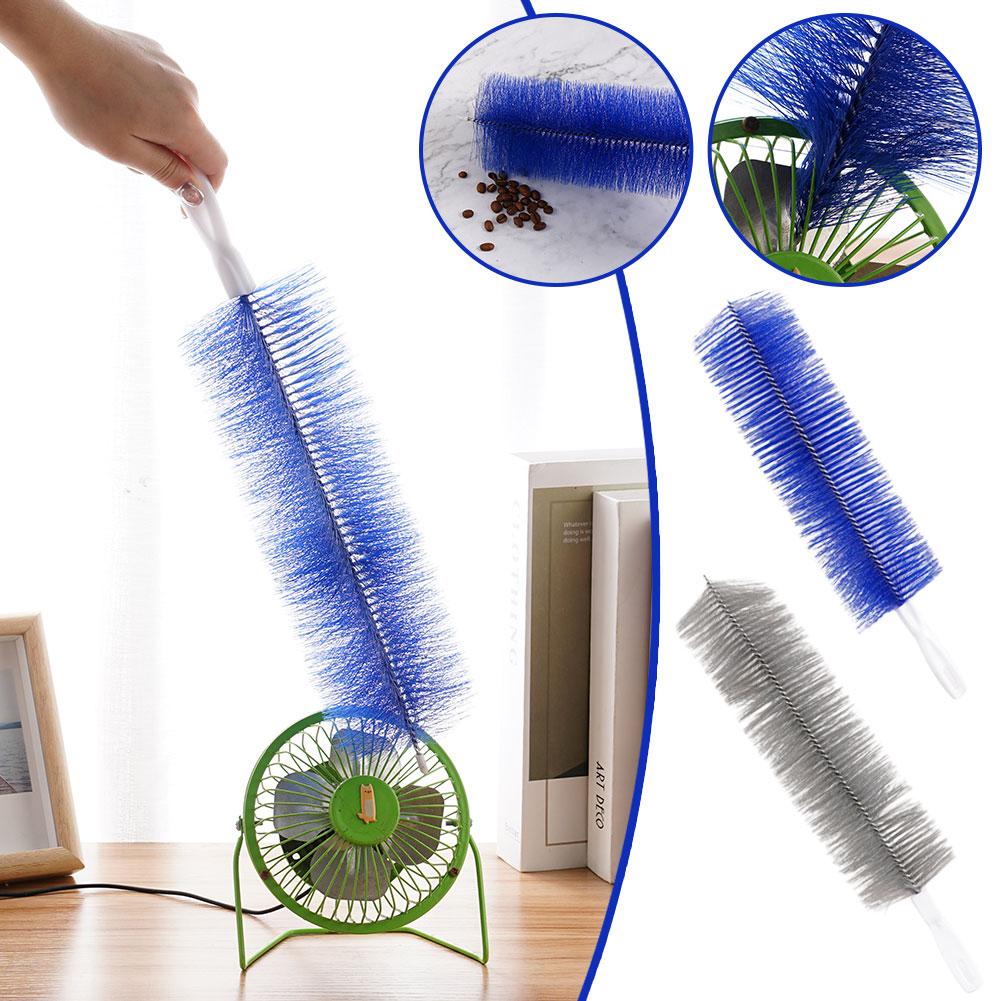 Long Handle Multi-use Dust Removal Brush Fan Brush Sofa Soft Cleaning Household Sweep Brush Shutter Conditioning Brush L9R2