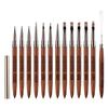 Popular Sandalwood Nail Art Brush Set: Liner, Triangle, and Flower Design Pens