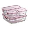iwaki Pack & Range Square Glass Food Storage Containers Heat Resistant Microwave Safe PS-PRN-11W