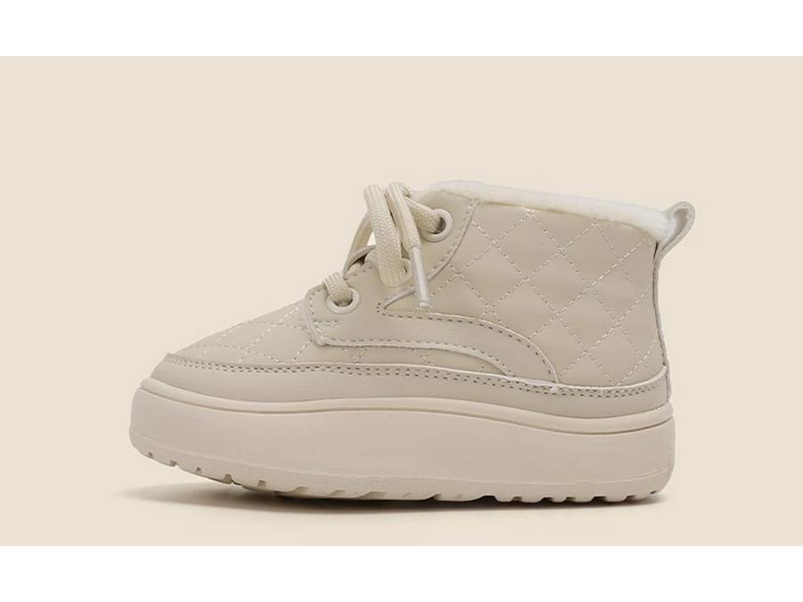 Boys' Ankle Boots: Soft Sole Toddler Shoes, Plush Lined for Autumn/Winter. Warm Cotton Snow Boots for Infants & Little Kids.