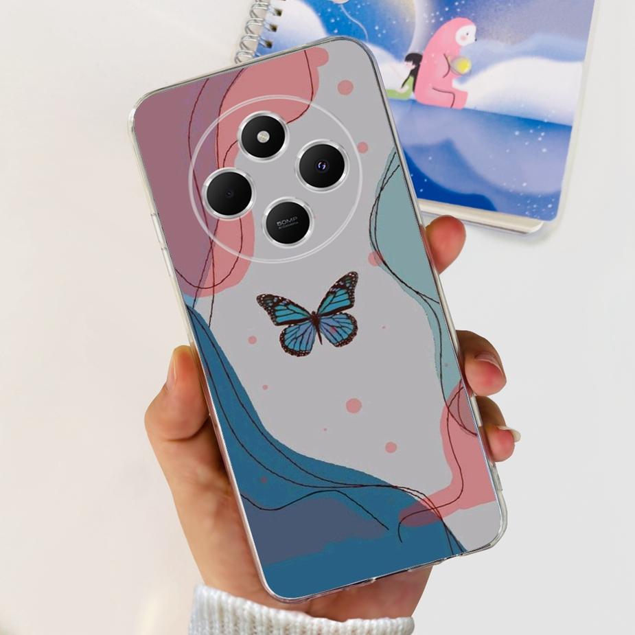 For Xiaomi Redmi 14C Case Poco C75 Cute Cat Cartoon Cover Soft Silicone Phone Case For Xiaomi Poco C75 Redmi 14C 14R Fundas Capa