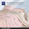 HLA Ice Silk Summer Cooling Quilt 4-Piece Set