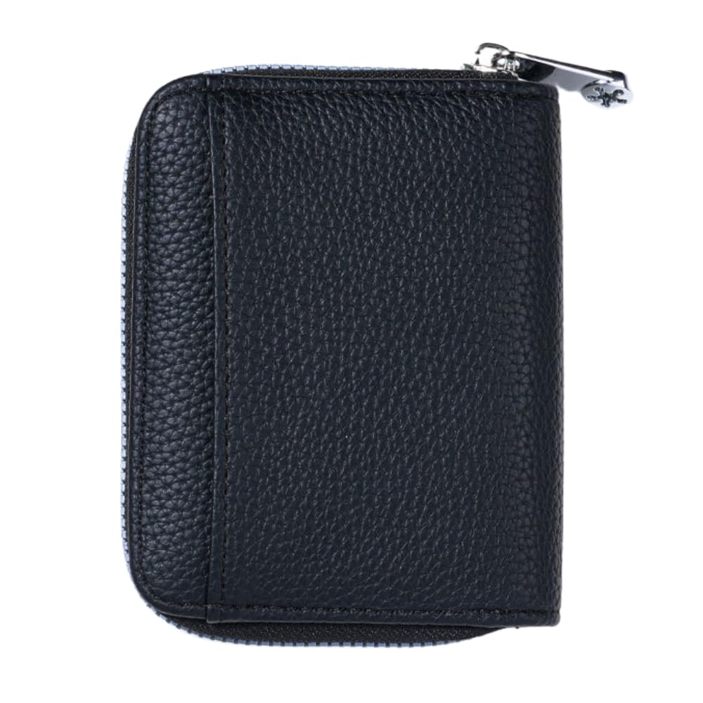ideamall Mini Wallet, Coin Purse, Leather-Look Coin Case, Small, for Men and Women (Black)