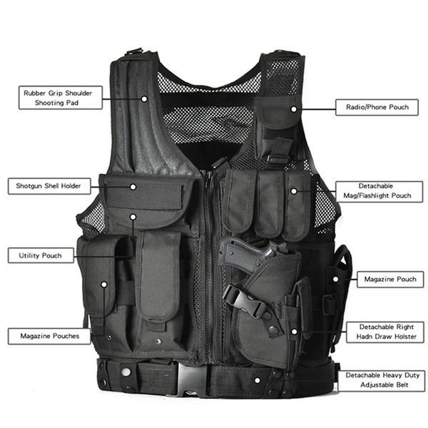 ayomotesagan MASSES GAME VEST CS Tactical Vest Multi-pocket SWAT