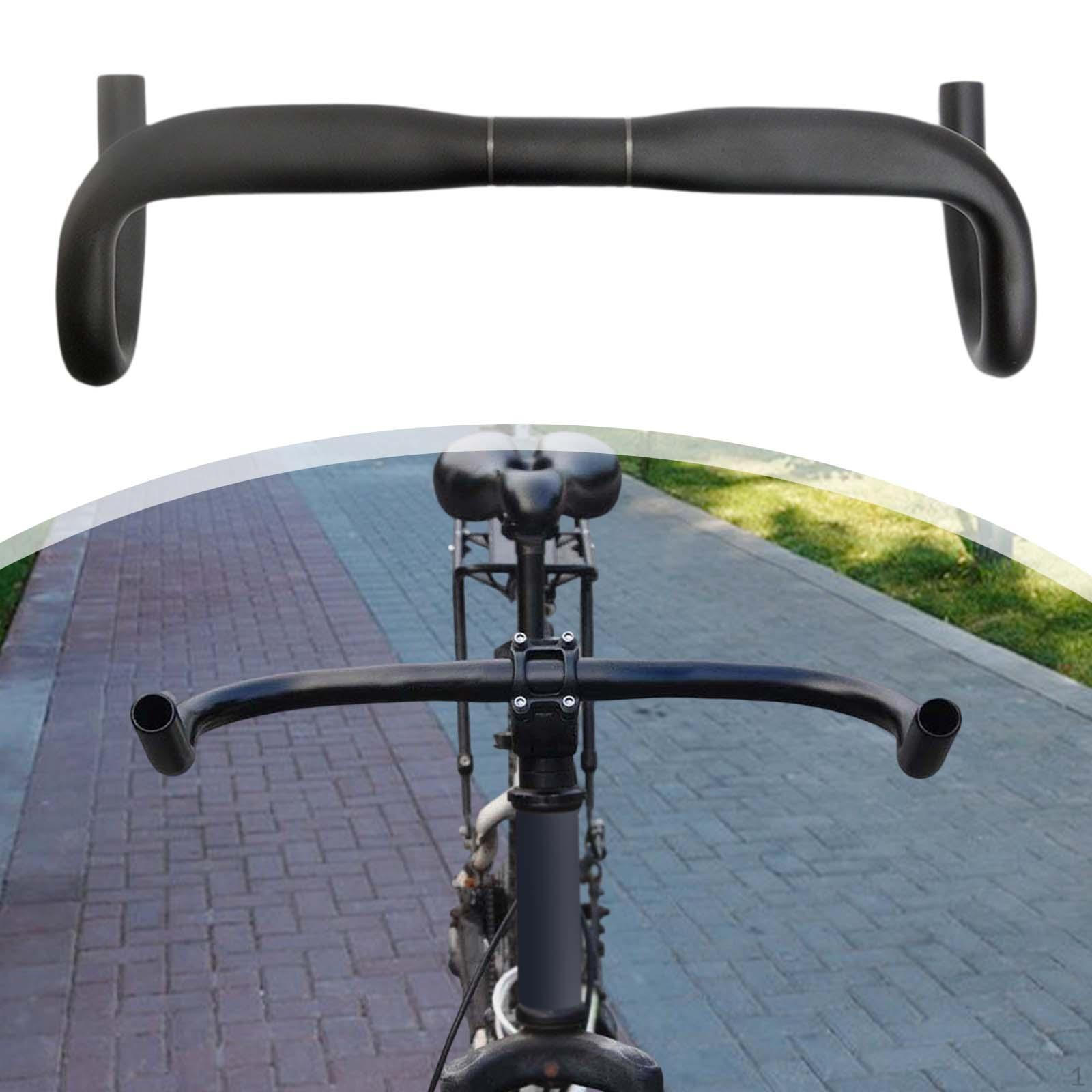 Руль велосипеда Алюминиевый сплав Велосипедные запчасти Удобный захват Прочный Заменить Лежак Изогнутый 380mm