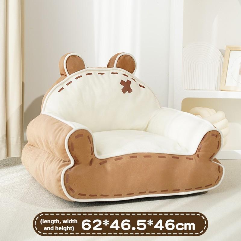

Thicken Cat Beds and Furniture Warm Comfortable Cats Sofa Non Slip Small Dog Beds Soft Winter Pet Supplies Accessories