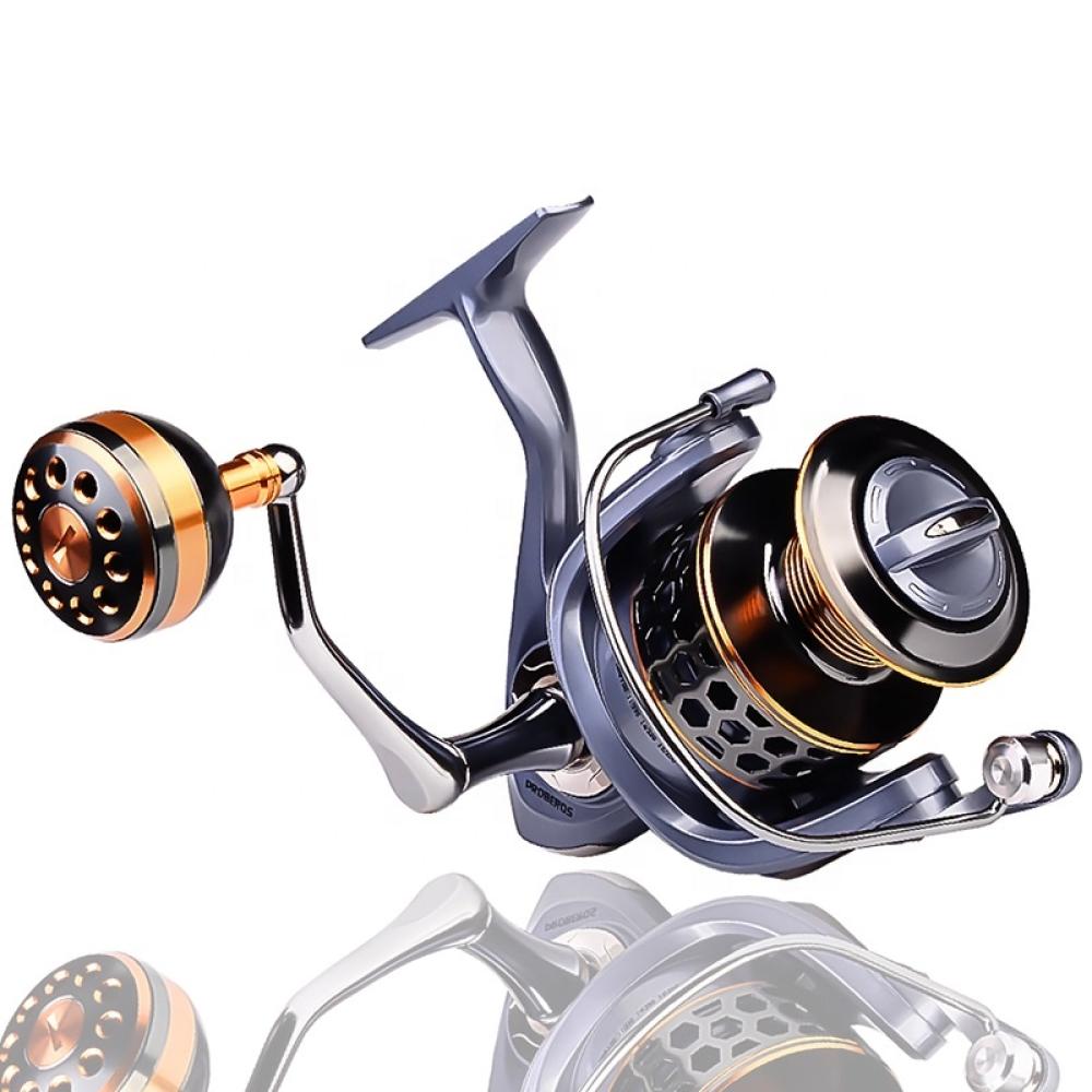 Spinning Fishing Reel Metal Spool 5.2:1 Gear Ratio High Speed Baitcasting Reel Max Drag 21KG Carp Reel for Saltwater