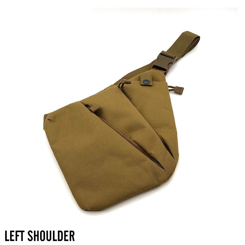 Multifunctional Concealed Storage Gun Bag Holster Men's Left Right Nylon Shoulder Bag Anti-theft Bag Chest Bag Hunting