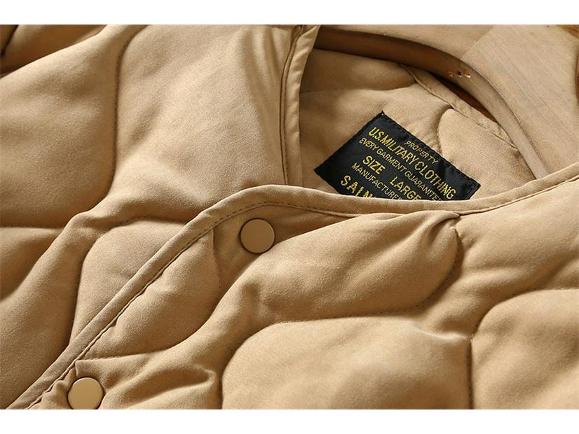 Heren Retro Geknoopte Kraploze Katoenen Jas - Jachtstijl Herfst/Winterjas AmeKaji Amerikaanse Werkkleding.