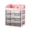 Streamlines Multipurpose Drawer Desktop Cabinet for Organized Study Area and Office Desks Accessory Household Use
