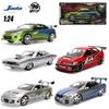 Jada 25th 1:24 Fast & Furious,Dodge Charger Skyline GTR Totota Supra Mitsubishi Eclipse Lancer EVO,Alloy Car Collection Gift Toy