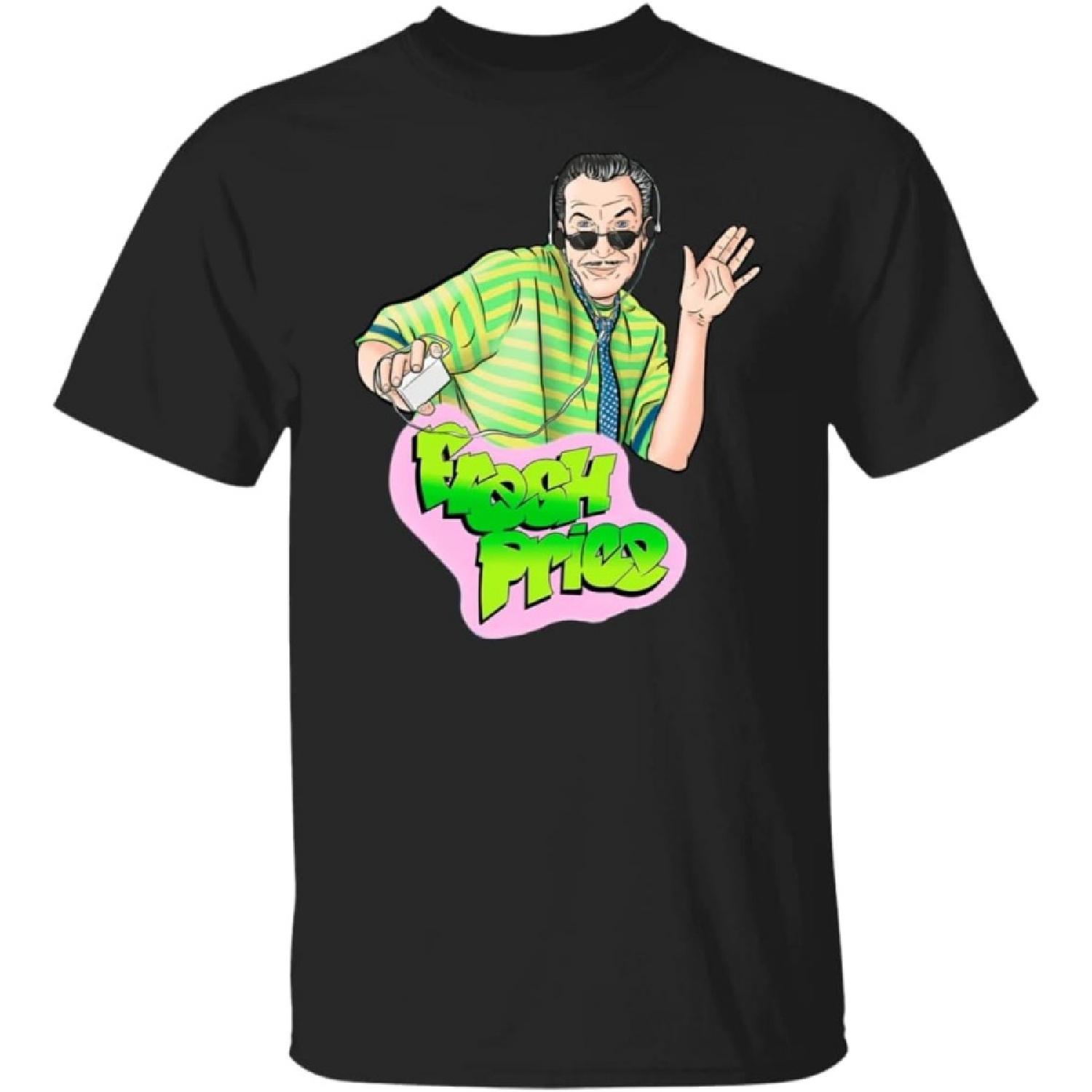 Fresh Price Vincent-Price Horror The Fresh Prince of Bel-Air Halloween Horror Scary Fan T-Shirt Black S чёрный