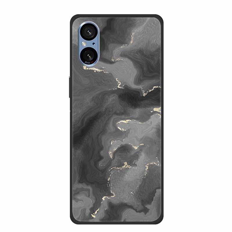 For Sony Xperia 5 V Case Marble Shockproof Soft Silicone TPU Back Cover For Sony Xperia5 V 5V 5G Phone Cases XQ-DE54 New Fundas