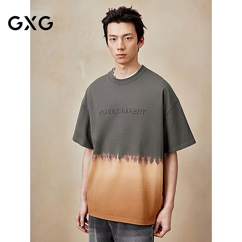 

Мужская вязаная футболка GXG с круглым вырезом и коротким рукавом L