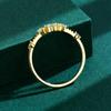 Bagues délicates en argent 925 pour femmes, or jaune, Simple, ajouré, cristal de zircone cubique, diamant, cadeaux, bijoux