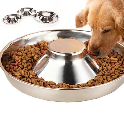 Hundenapf mit großem Fassungsvermögen, Futternäpfe aus Edelstahl für Haustiere, Katzen und Hunde, Futternapf aus Metall, Futternapf für Welpen, langlebig und günstig