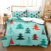 Merry Christmas Duvet Cover Christmas Graffiti Bedding Set Happy New Year Quilt Cover Holiday Gifts Bedroom Decoration