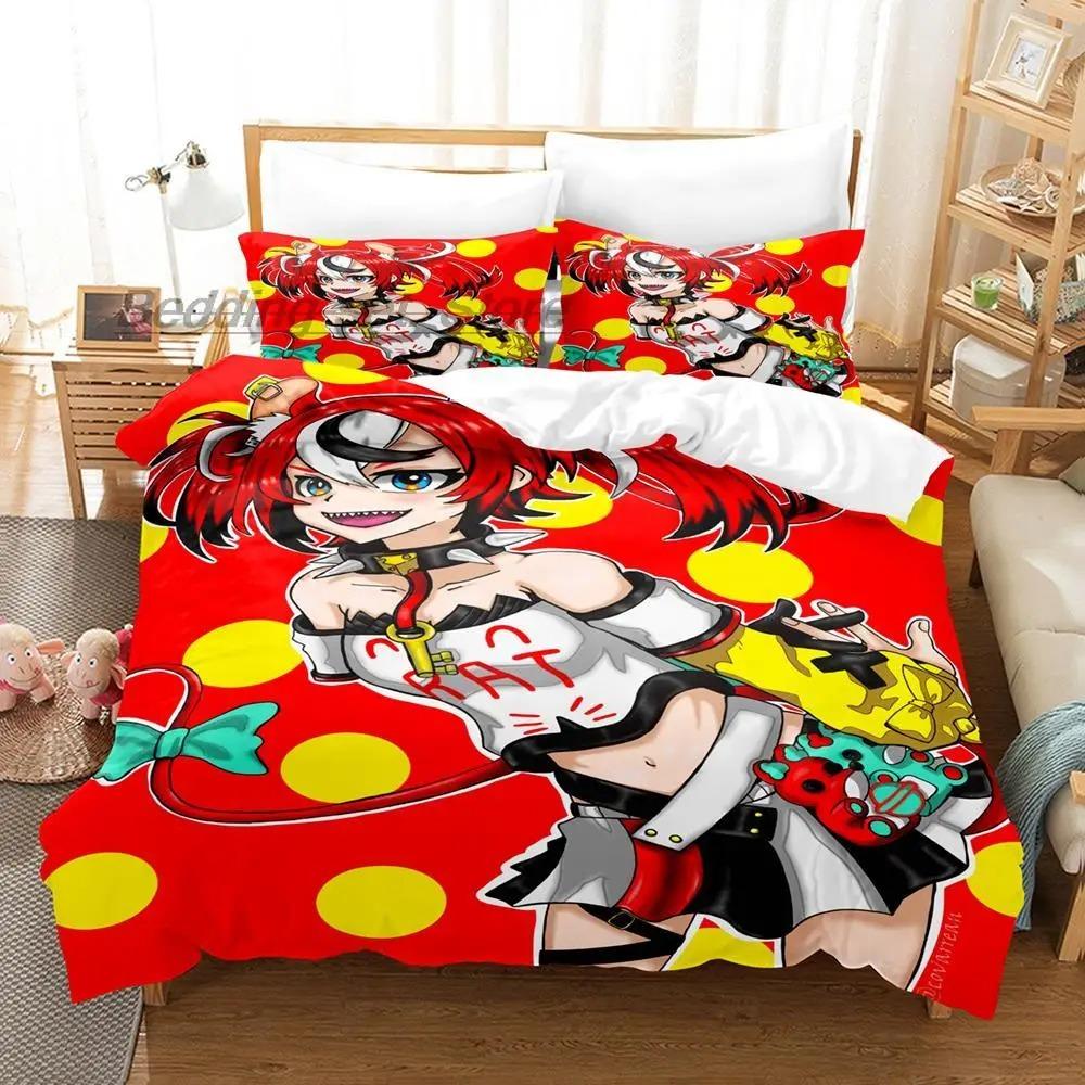 Comfortable Anime Print Bedding Set With Duvet Cover And Pillowcases Single Twin Full Queen King Sizes For All Ages