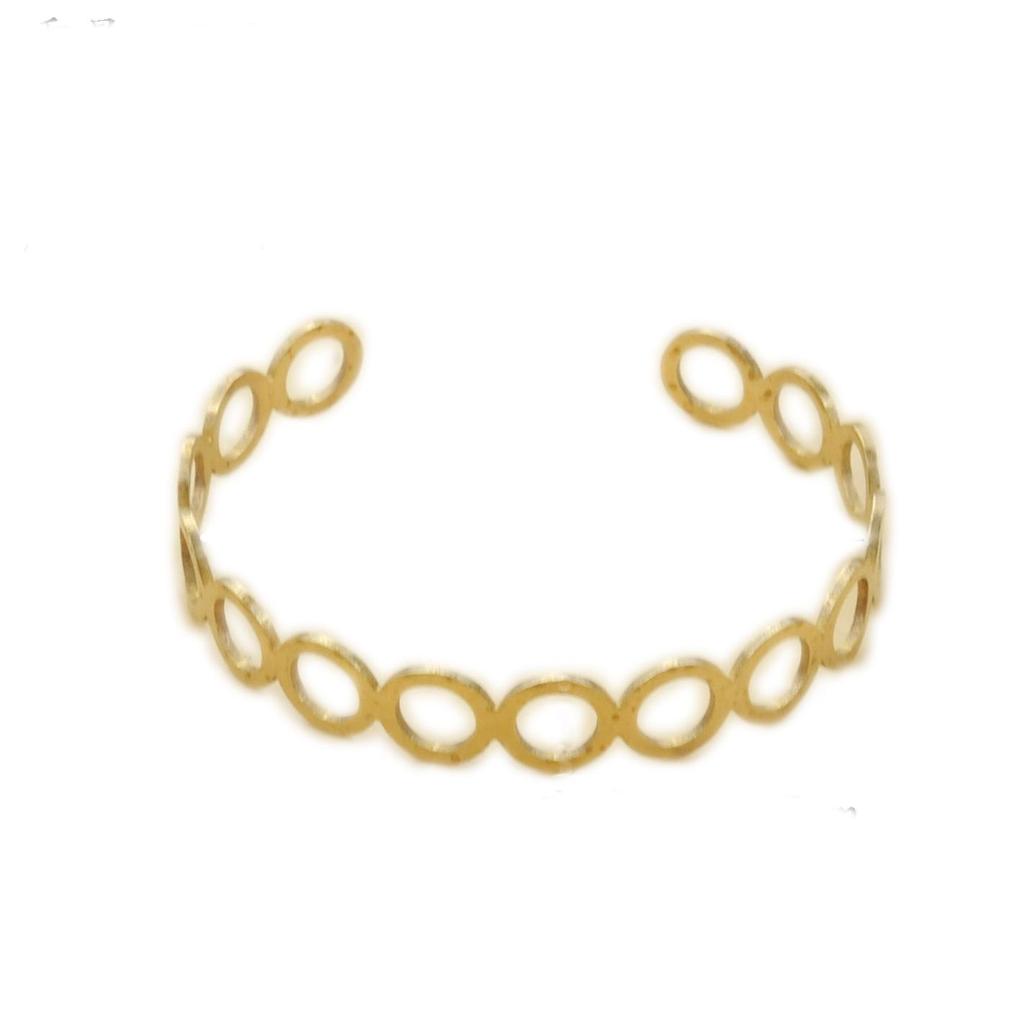 Elegant Star Circle Hollow Bracelet - Versatile European & American Style for Women