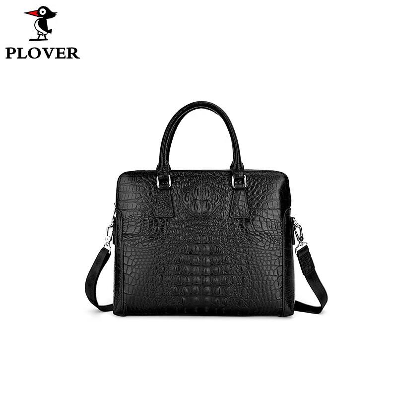 PLOVER Valentine s Croc-Embossed Leather Shoulder Bag