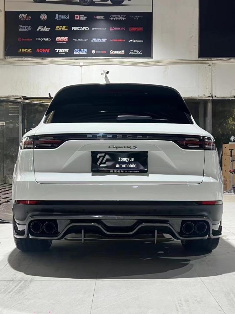 Porsche Cayenne Coupe (18-25) Carbon Fiber Kit: Front Lip, Side Skirts, Rear Lip, Roof & Middle Spoilers