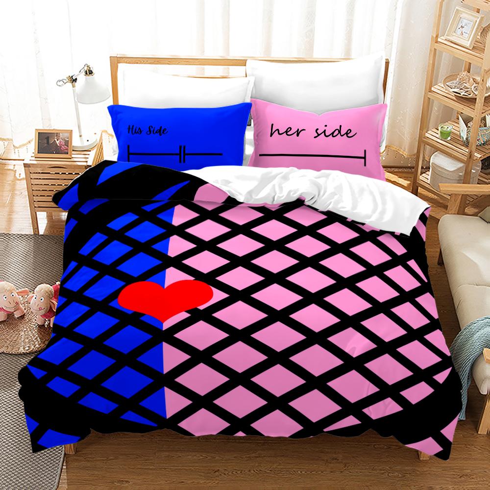 King Quen Lovers Beding Set Single Twin Ful Quen King-Sized Dimensionsd Dimensions Lover Oil Painting Bed Linen Set Aldult Kid Bedrom Duvetcover 012