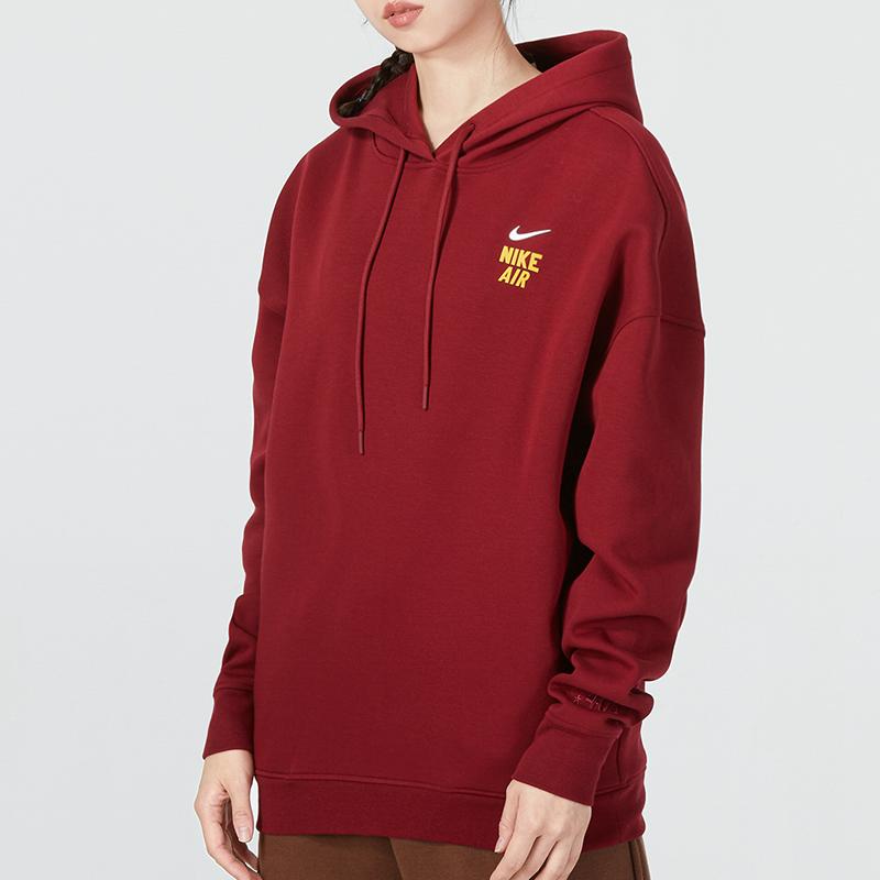 Nike NSW Premium Fleece Hoodie Women Hoodie Red FB7650-677