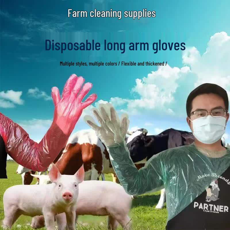 ZONYE Disposable Long-Arm Farm Gloves