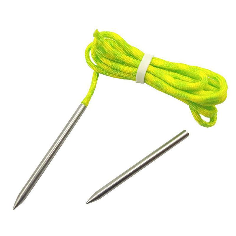 

2 шт. паракордовая веревка игла DIY браслет из нержавеющей стали спицы для вязания на открытом воздухе ткацкие спицы ручной работы для кружевных шнурков инструмент