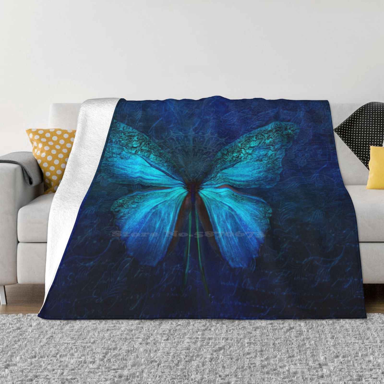 Butterfly Best Selling Room Household Flannel Blanket Animals Butterfly 30x40in