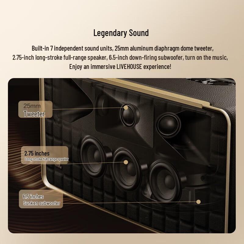 JBL Authentics 500 Smart Home Wi-Fi Bluetooth Speaker