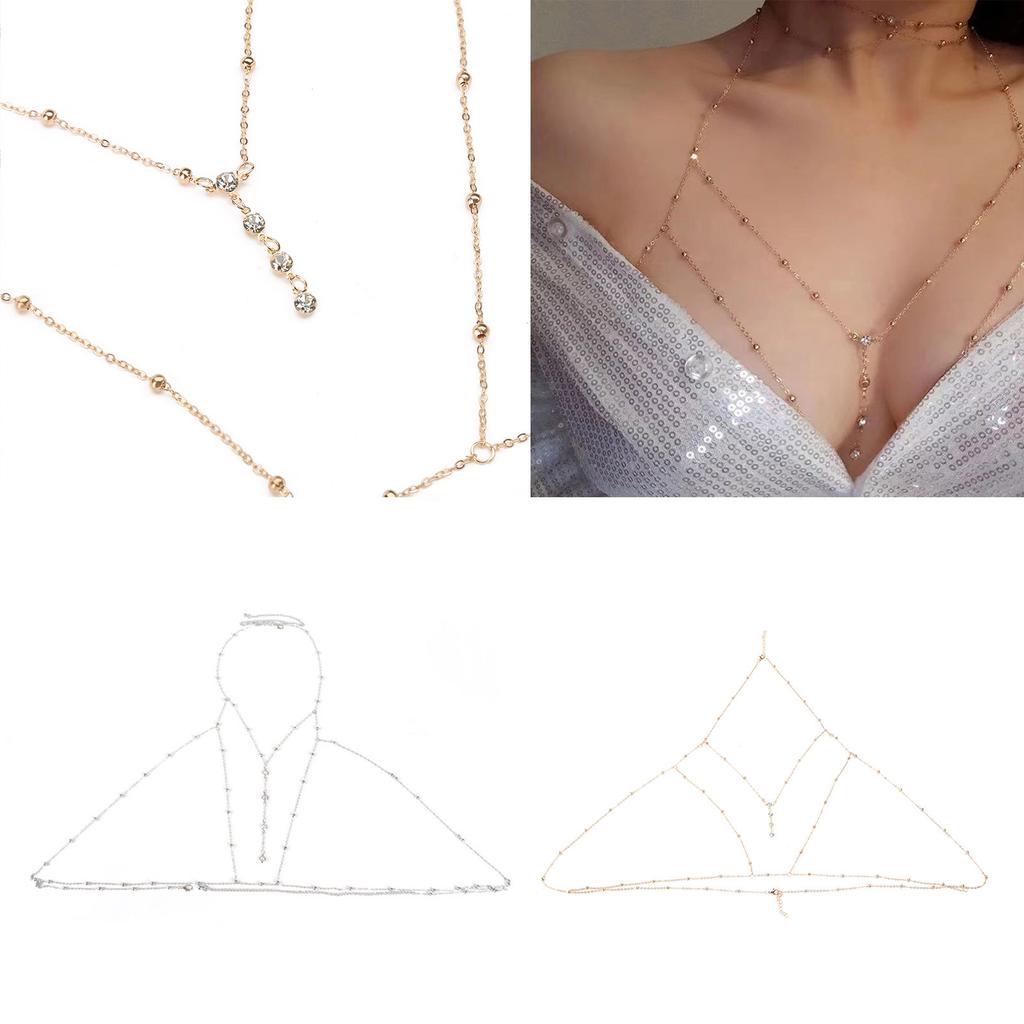 Belly Chains Beach Bikini Body Jewelry Necklace Party Jewelry Layered Waist Chains Alloy Material for Women Summer Beach